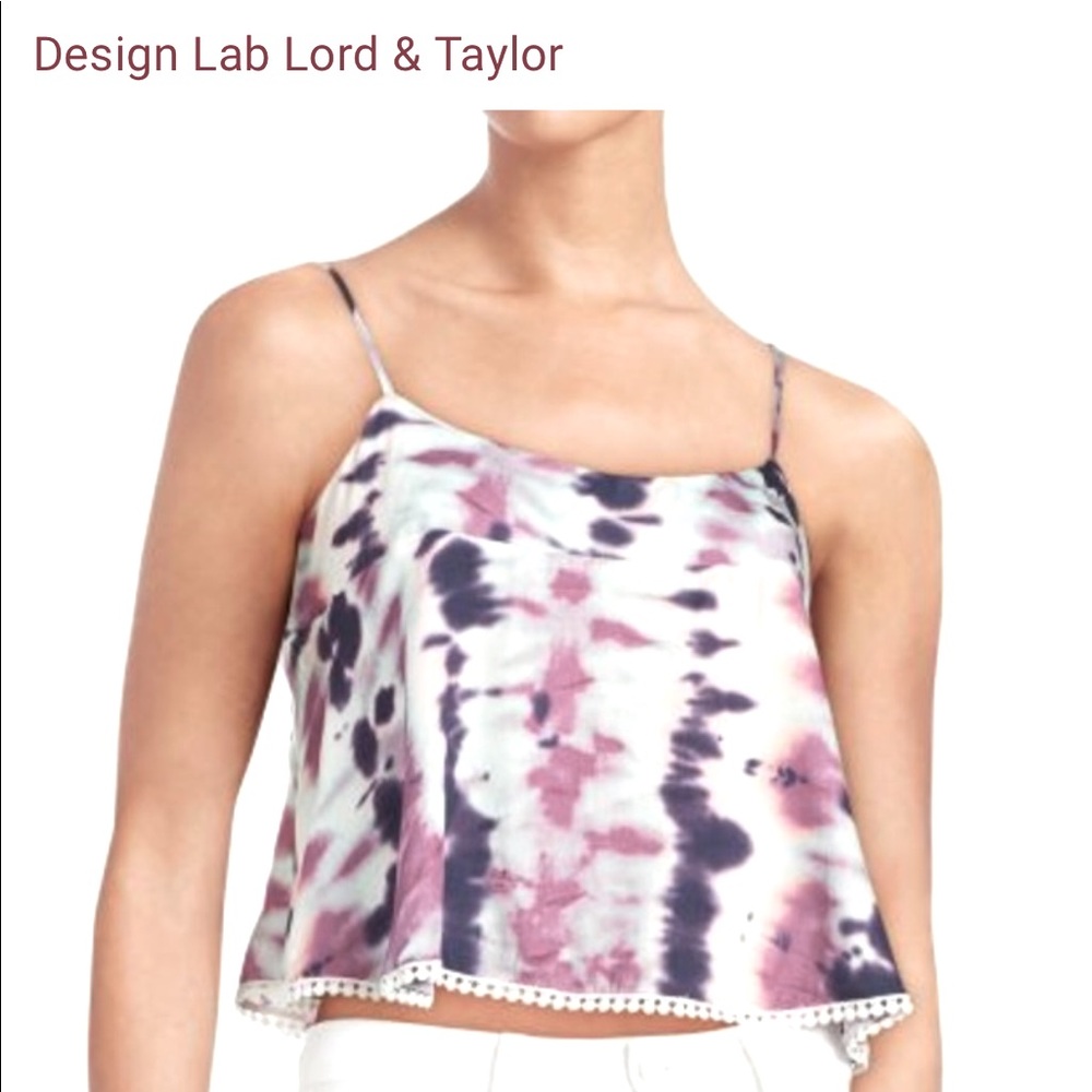 DESIGN LAB Tie Dye Crop Top